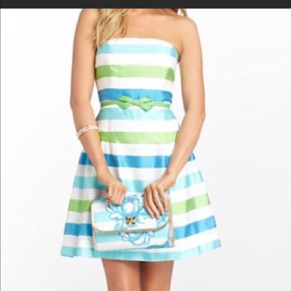 Lily Pulitzer Jordan dress 0 strapless